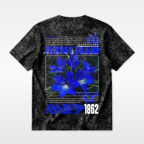 Polera Acid wash - Azulillo